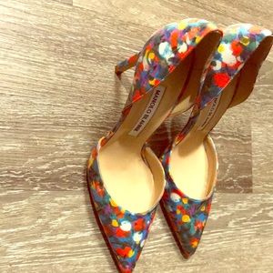 Floral pattern Manolo Blahnik